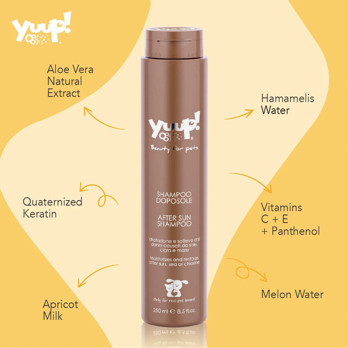 Yuup! Home After Sun Protection Shampoo 250ml – šampūnas apsaugantis nuo saulės