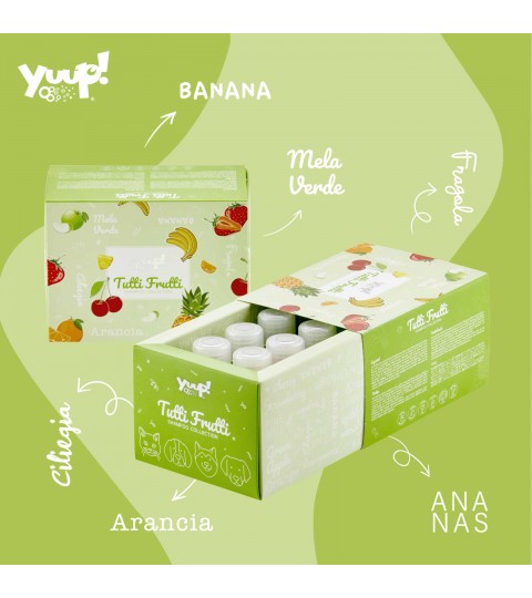 Yuup Tutti Frutti Shampoo Collection – 6 po 30ml skirtingų šampūnų rinkinys šunims ir katėms, vaisių kvapo