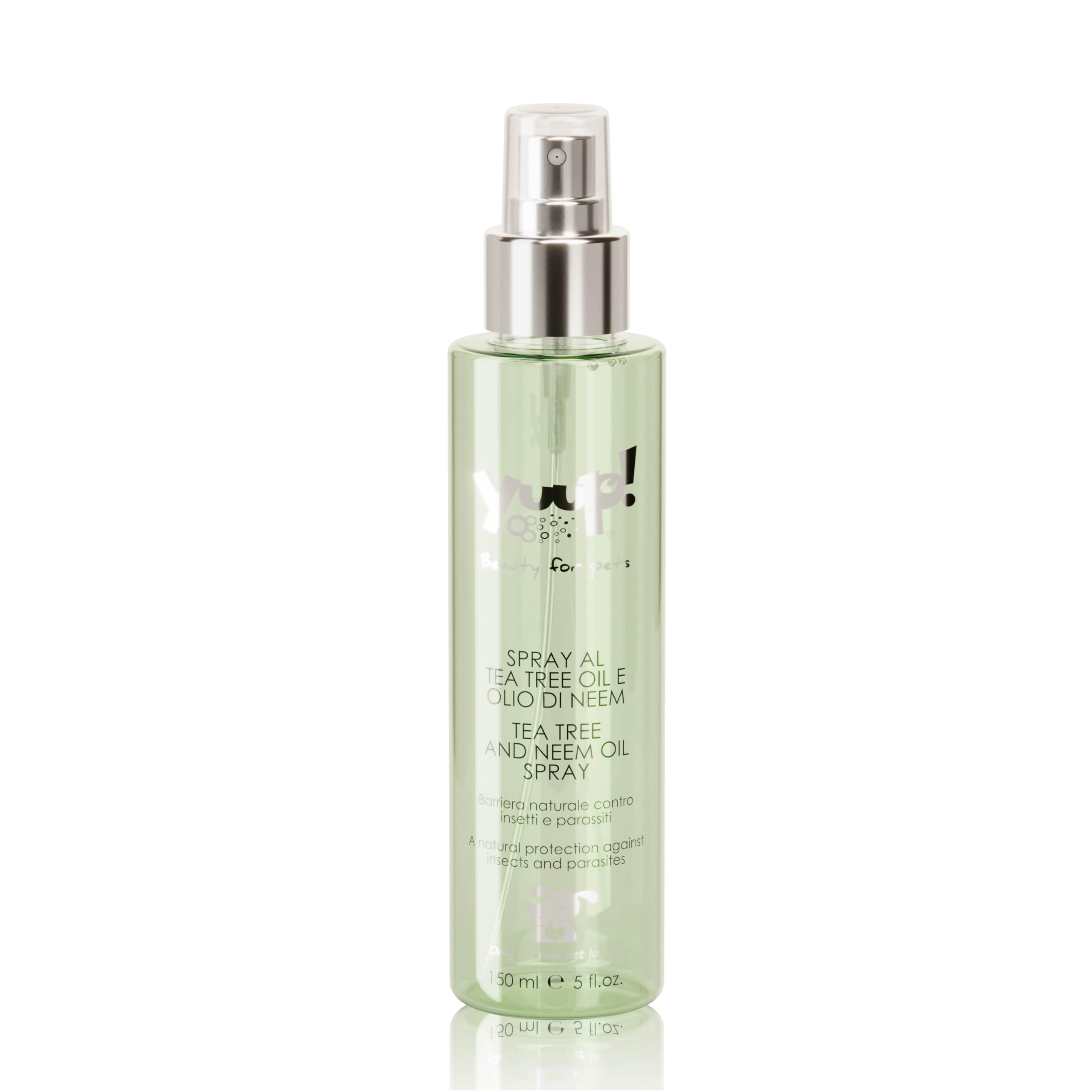 Yuup! Home Tea Tree and Neem Oil Spray 150ml -atbaidantis blusas, erkes ir parazitus, skirtas šunims ir katėms