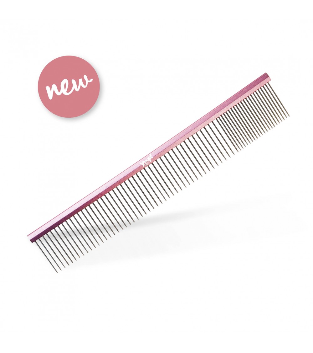 Yuup pink comb - metalinės šukos.