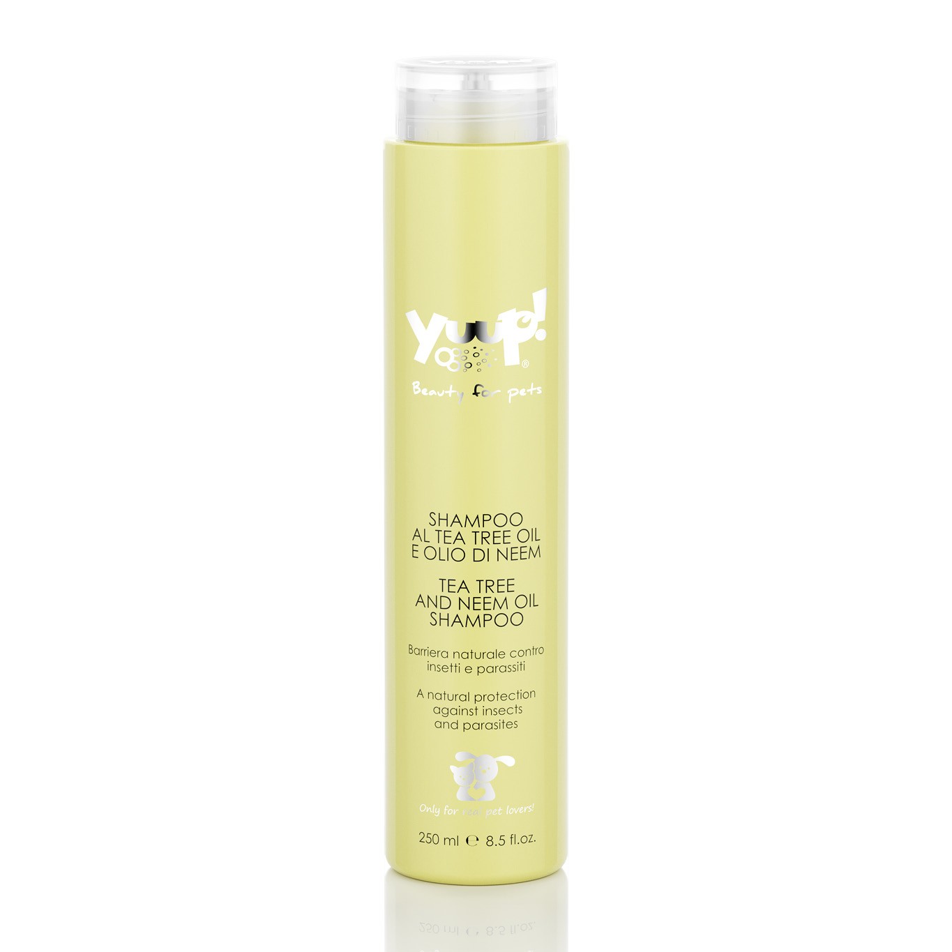 Yuup! Home Tea Tree and Neem Oil Shampoo – šampūnas apsaugantis nuo erkių,blusų ir parazitų šunims ir katėms 250ml