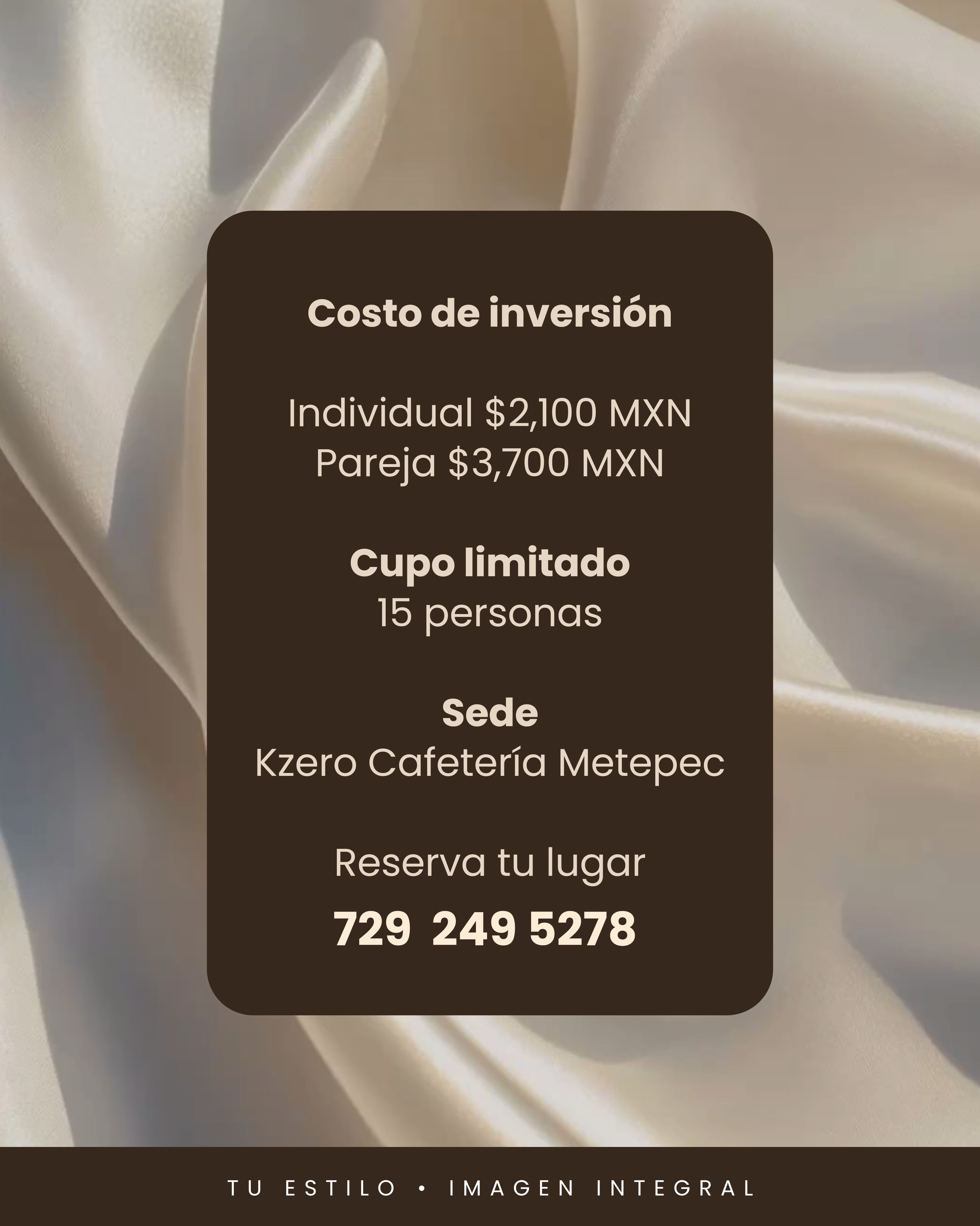 MASTERCLASS: Moda, Imagen y Estilo | INDIVIDUAL | 