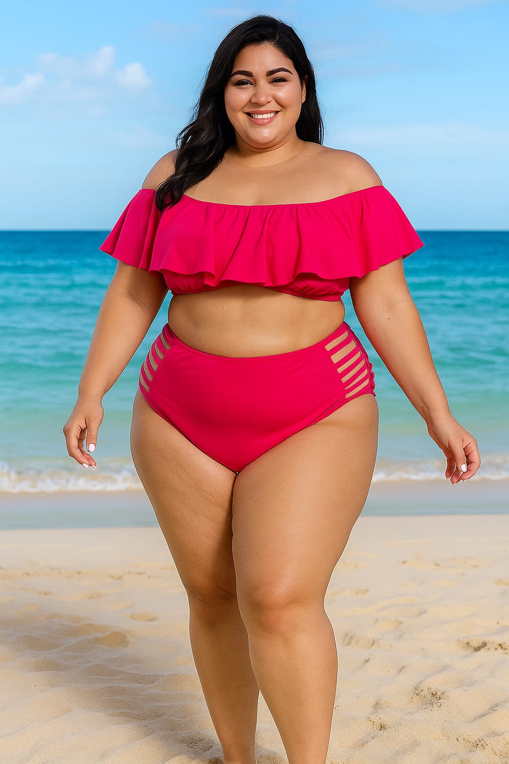 Biquíni Plus Size Rosa