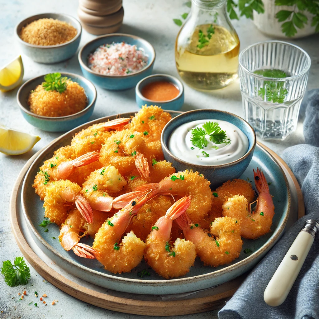 Crispy Breaded Shrimp Platter
