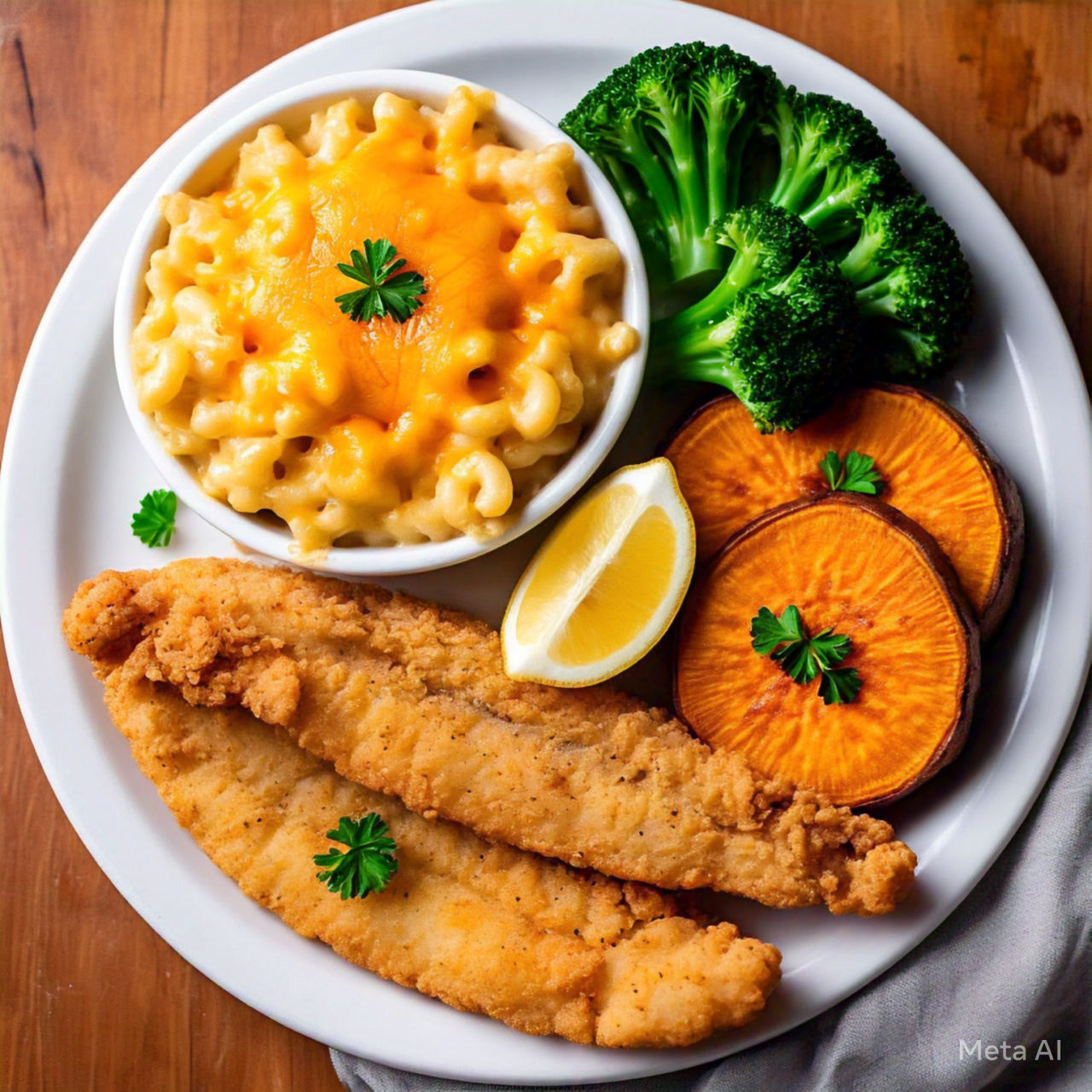 Delicious Fish and Veggie Platter