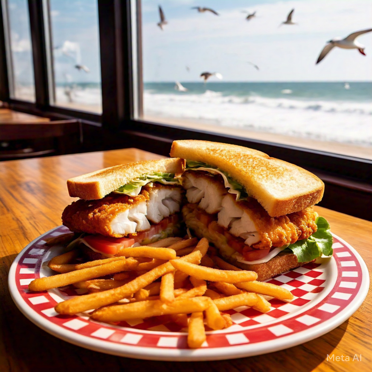 Fish Sandwich with Fries