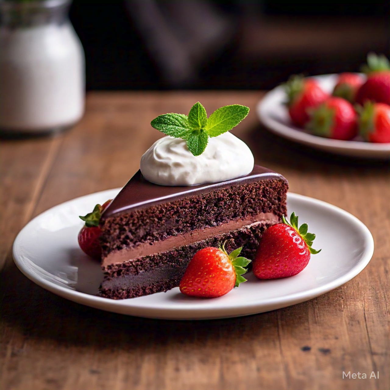 Slice Chocolate Cake 