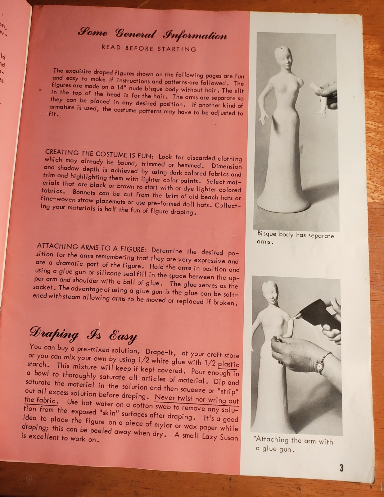 Draping Heirloom Figures How To Book Softcover By: Craft Course - For Dip N' Drape Cloth