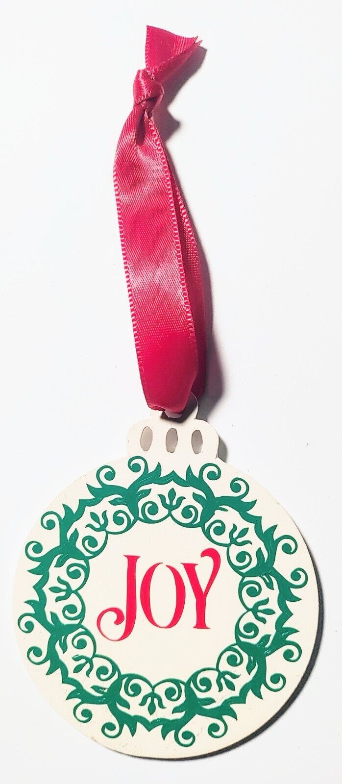 Elegant JOY Christmas Tree Ornament