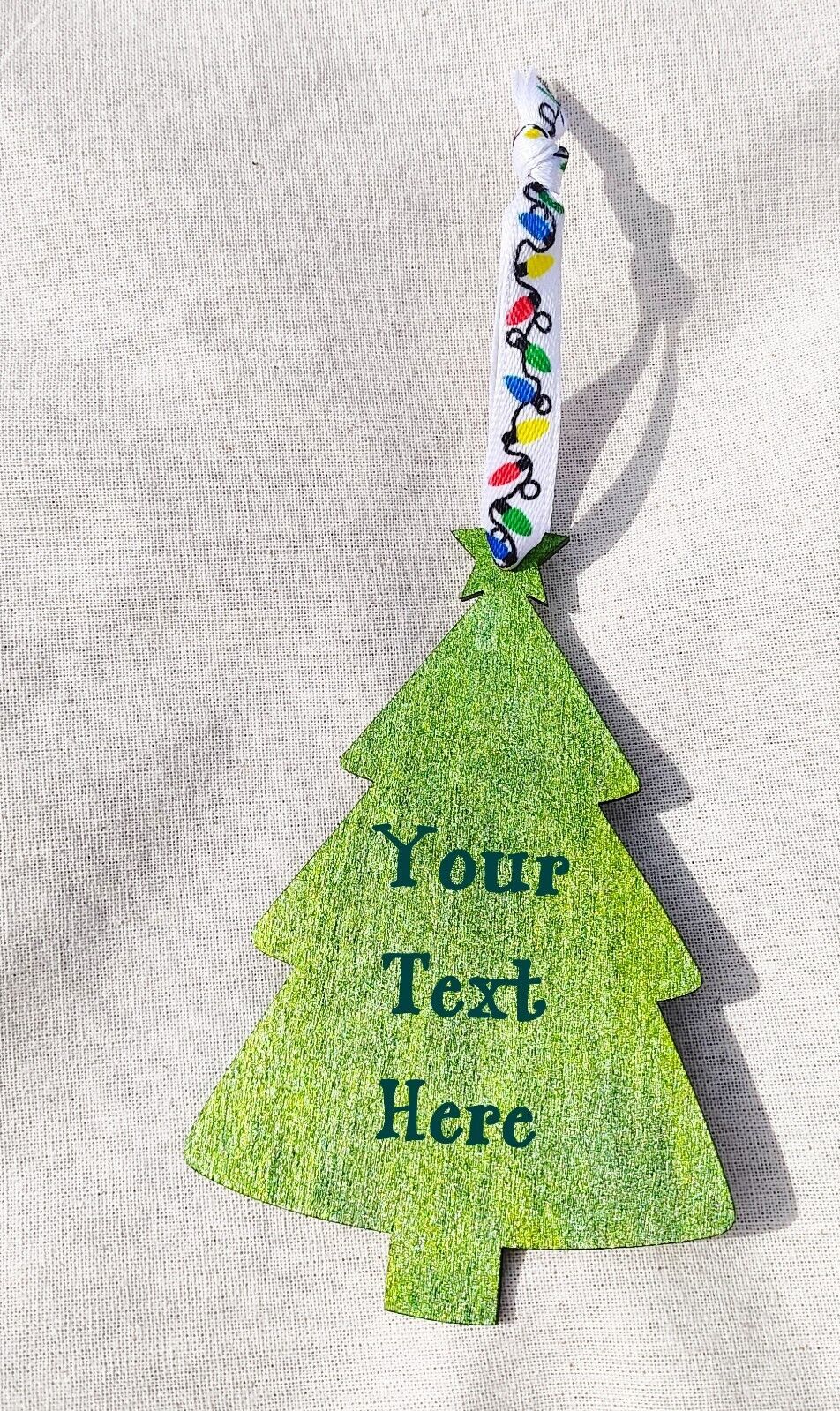 Fa La La La La Christmas Tree Ornament to Personalize 
