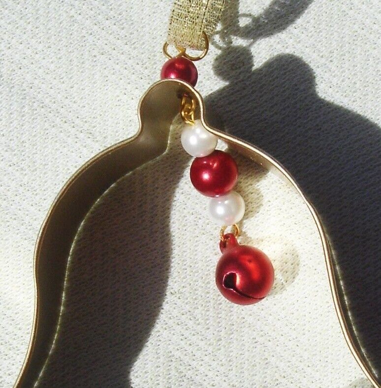 Kitchen Christmas Bell Cookie Cutter Holiday Ornament - Handmade Christmas Collectible
