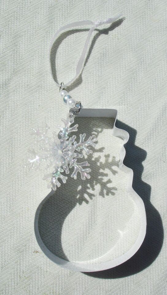 Kitchen Snowman Cookie Cutter Holiday Ornament 