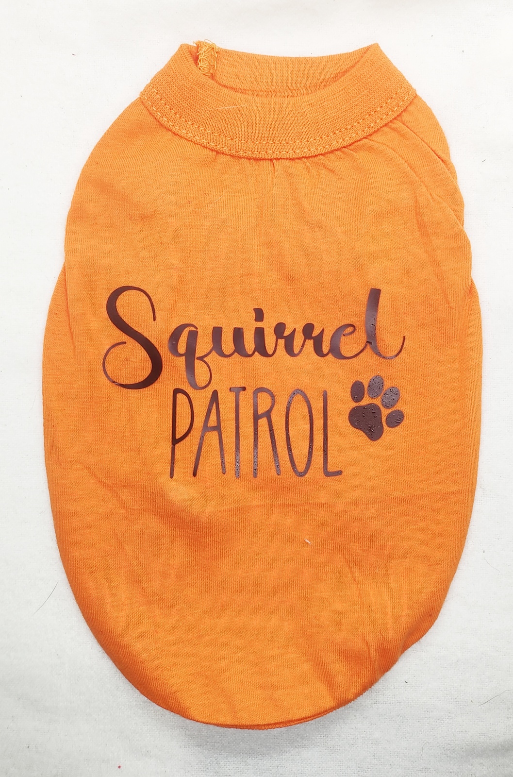XX Small Orange Squirrel Patrol T-Shirt Sweater 