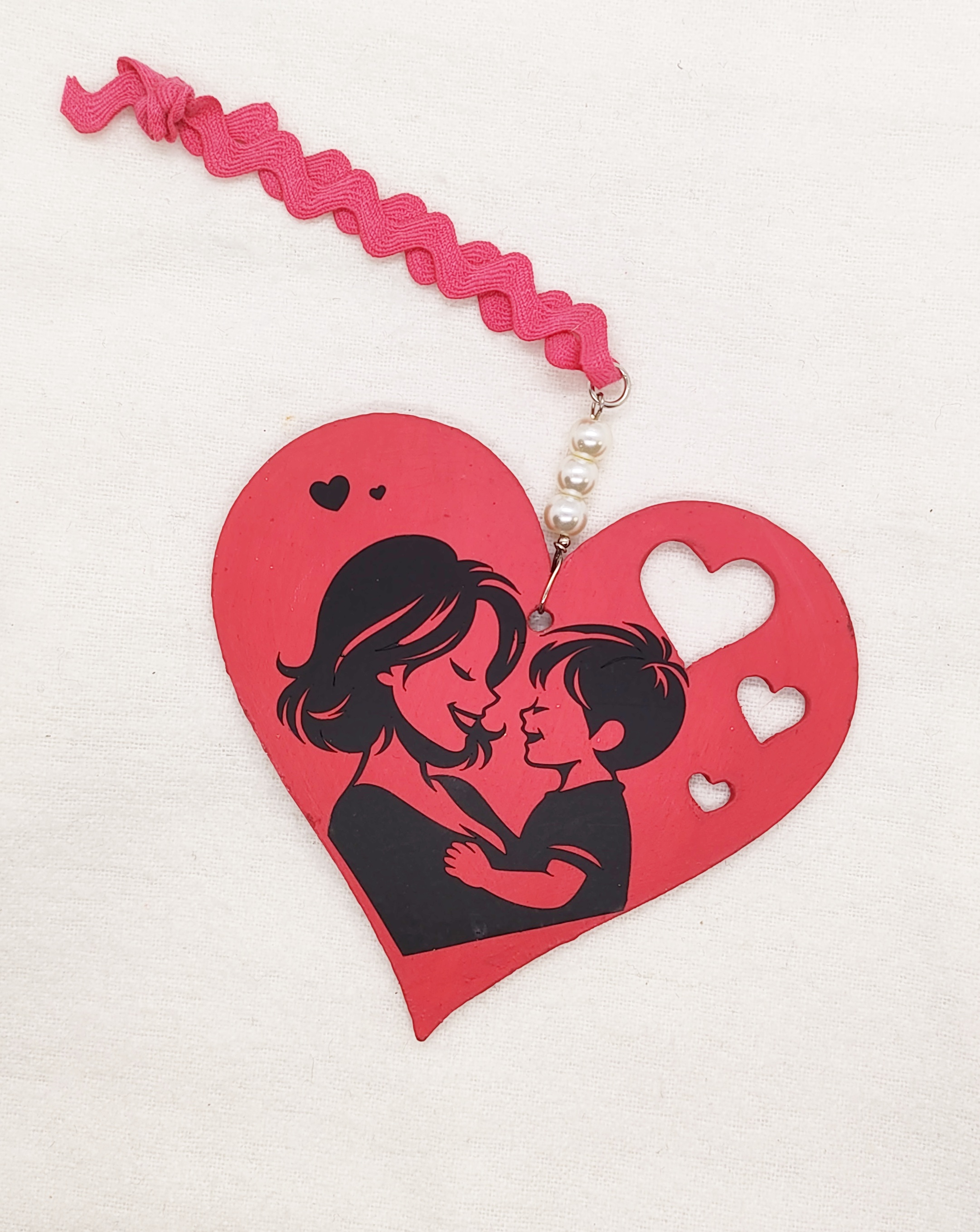 Mommy & Son, Be Mine Heart Shaped Hanging Accent Ornament 