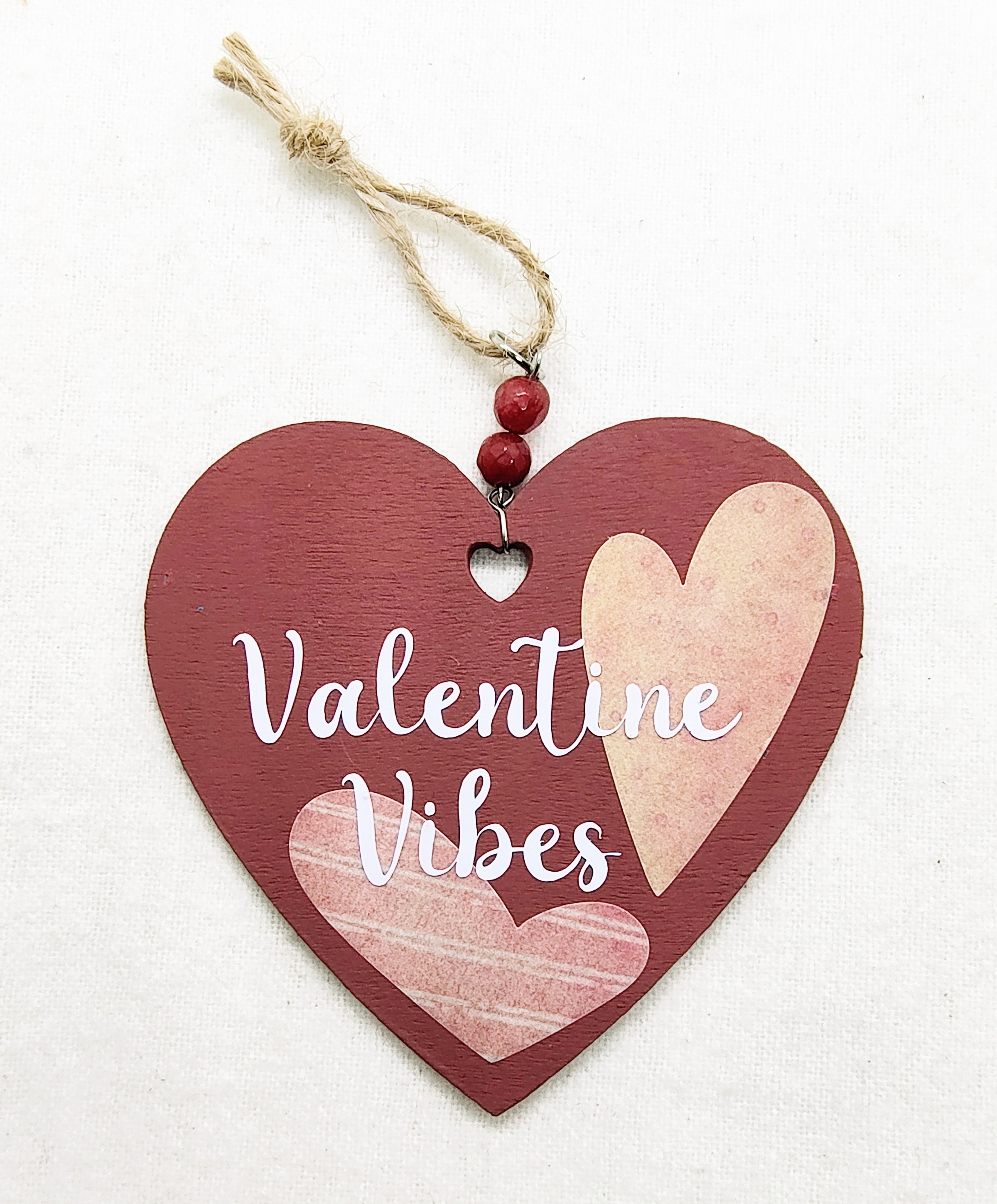 Pink Valentine Vibes Hanging Ornament Decoration 