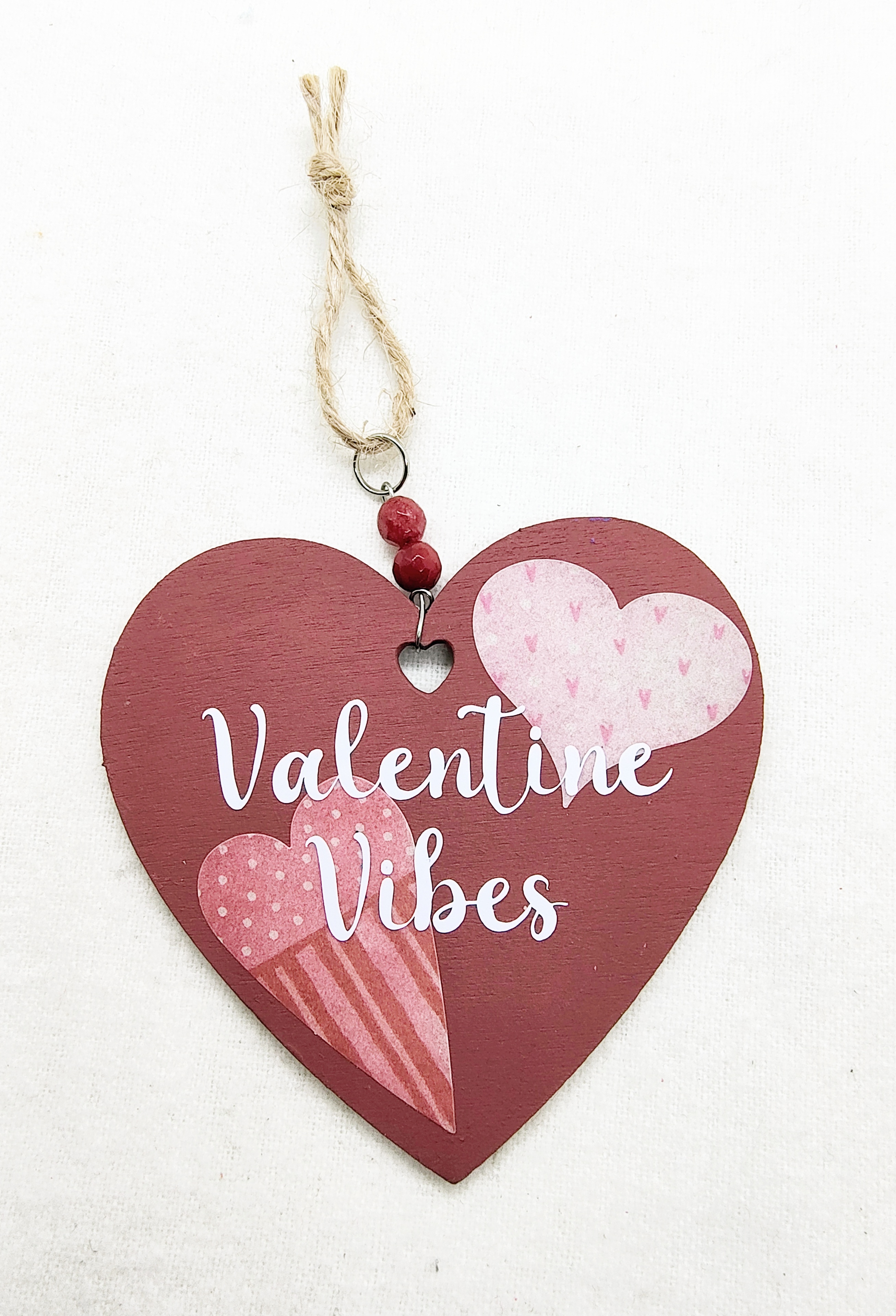 Pink Valentine Vibes Hanging Ornament Decoration 