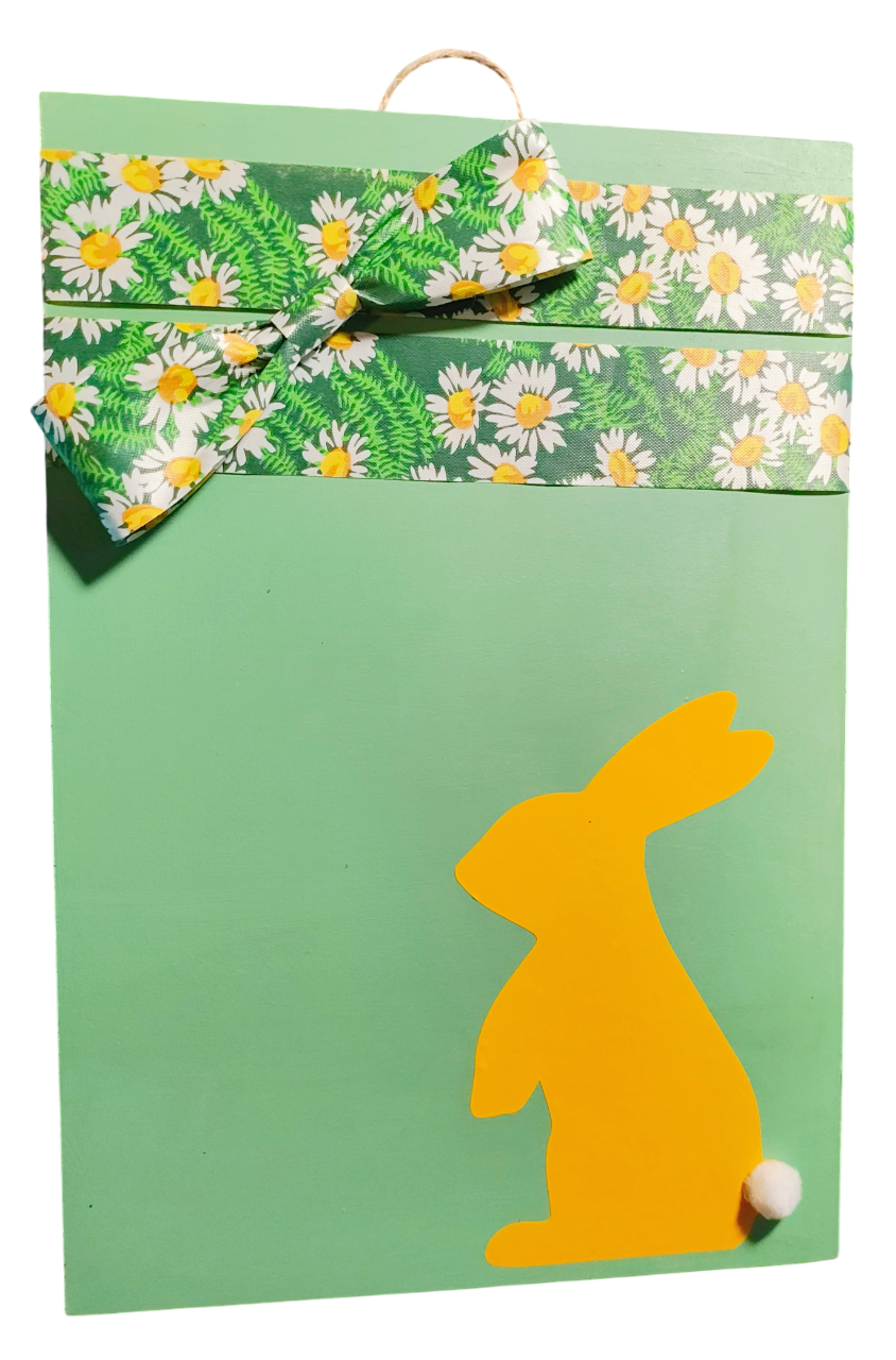 Decorative Easter Bunny Sign Plaque