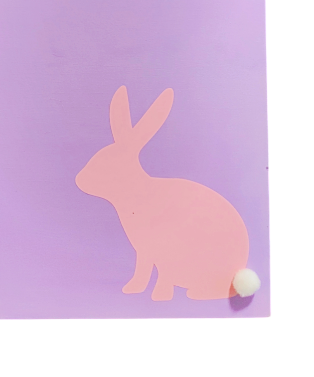 Decorative Easter Bunny Wooden Plaque 