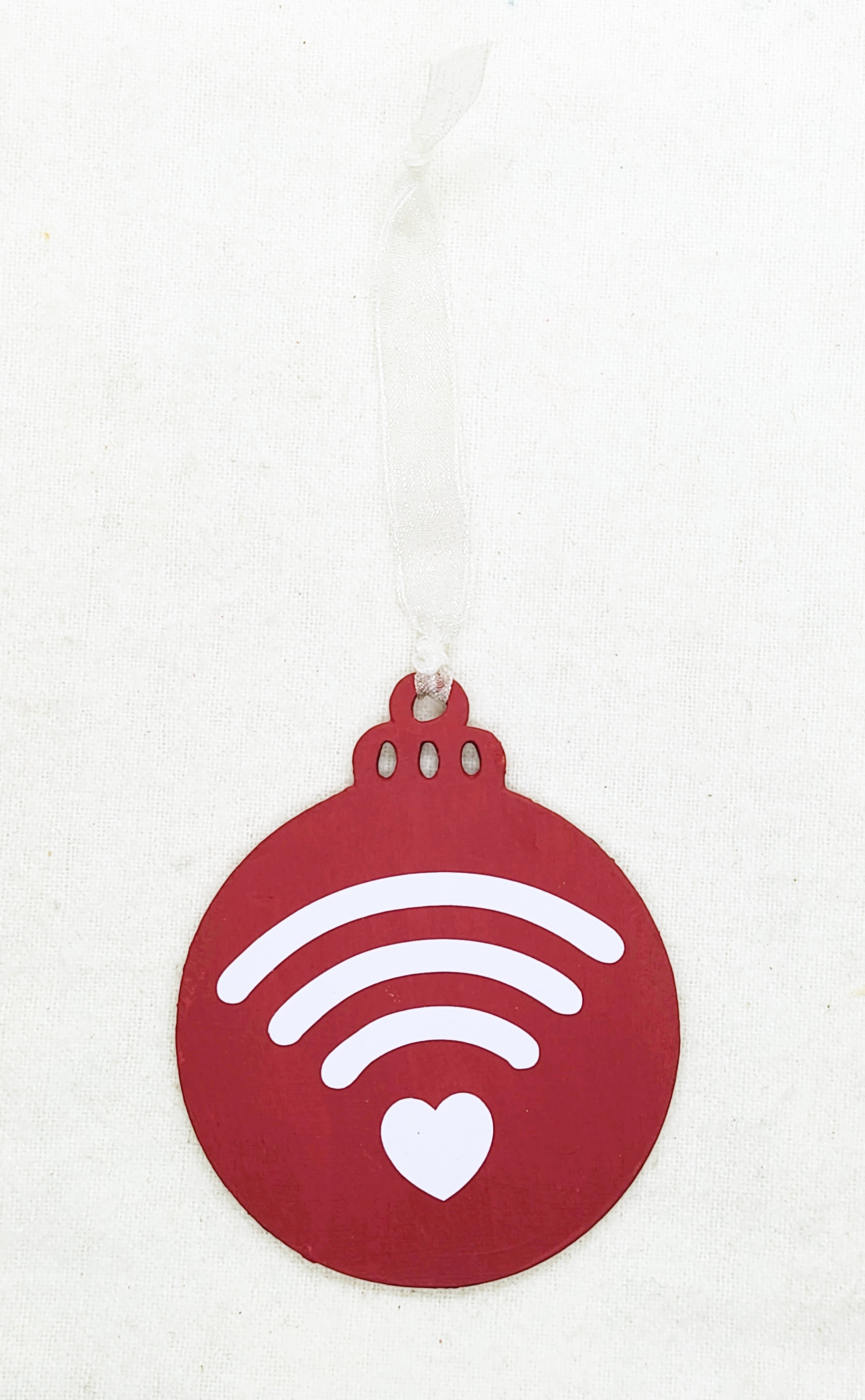Pink Heart WiFi Signal Hanging Ornament Decoration 