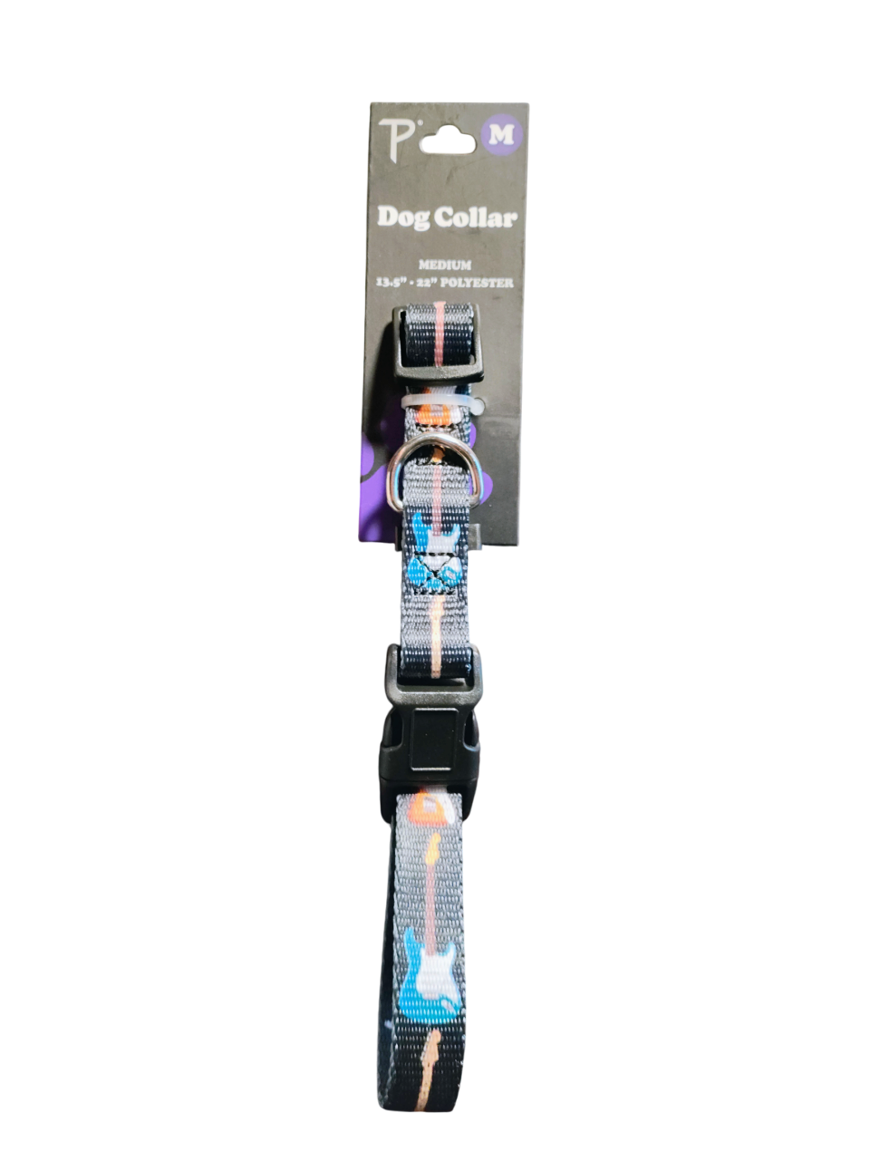 Medium Perri’s Pet Products Fender Guitars Polyester Dog Collar