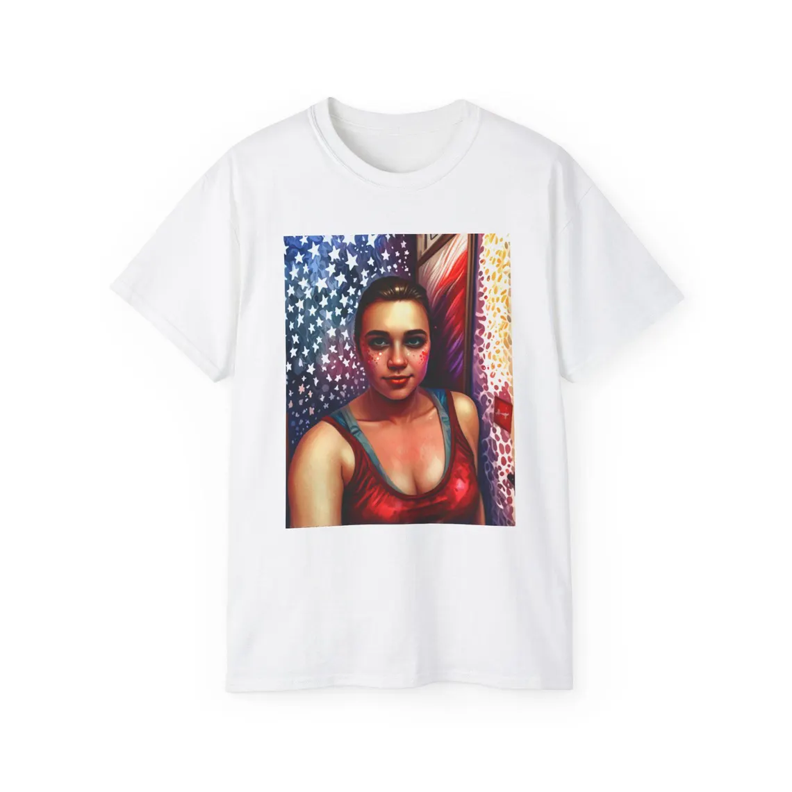 Your Selfie on a Casual Graphic Tee