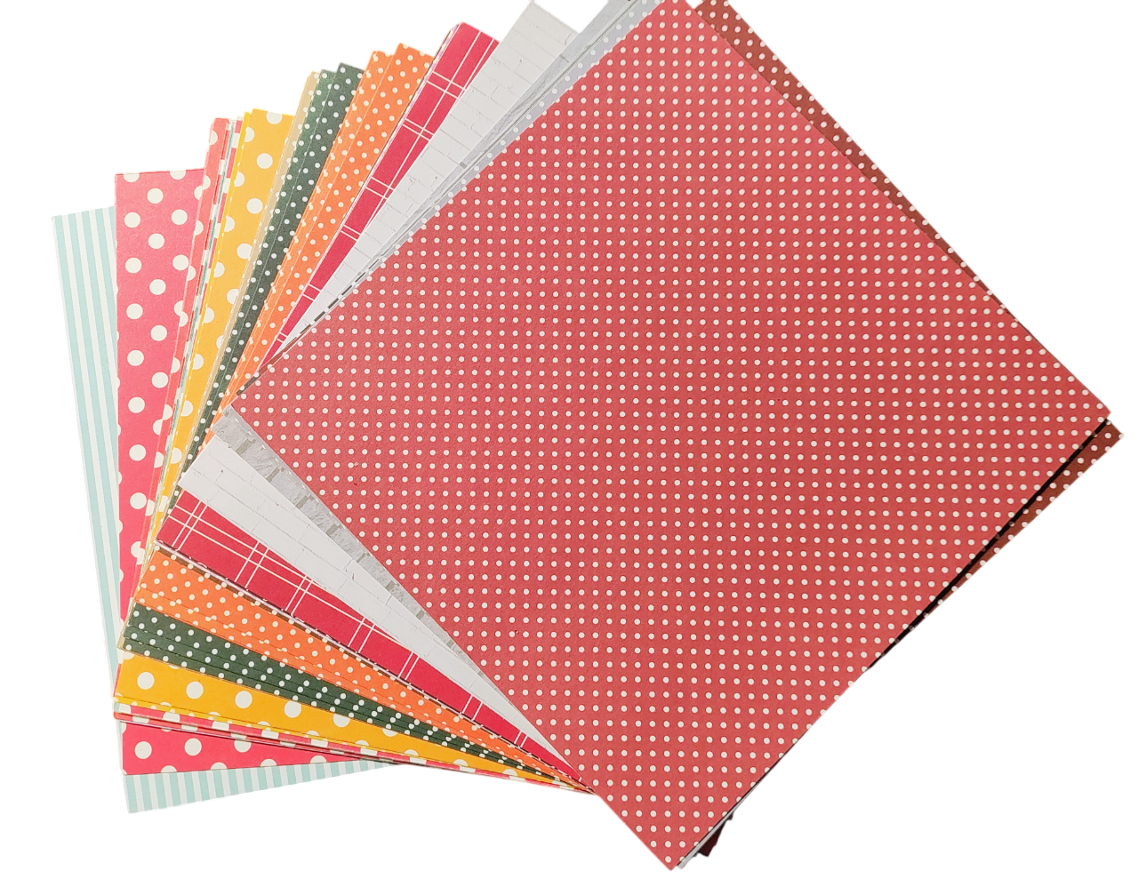 Set of 50 Mixed Bulk Lot of 6 x 6 Scrapbook Paper