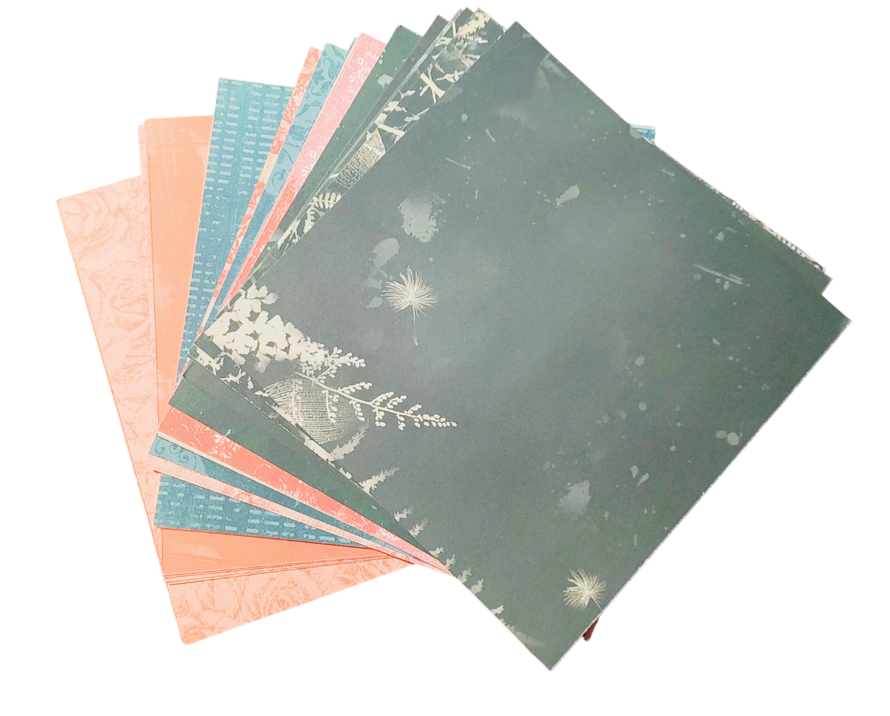 Set of 50 Mixed Bulk Lot of 6 x 6 Scrapbook Paper