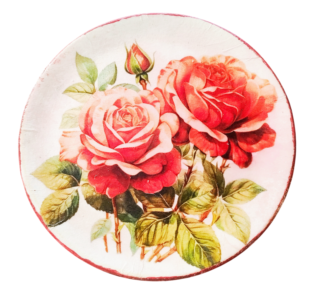 Floral Rose Jewelry Dish