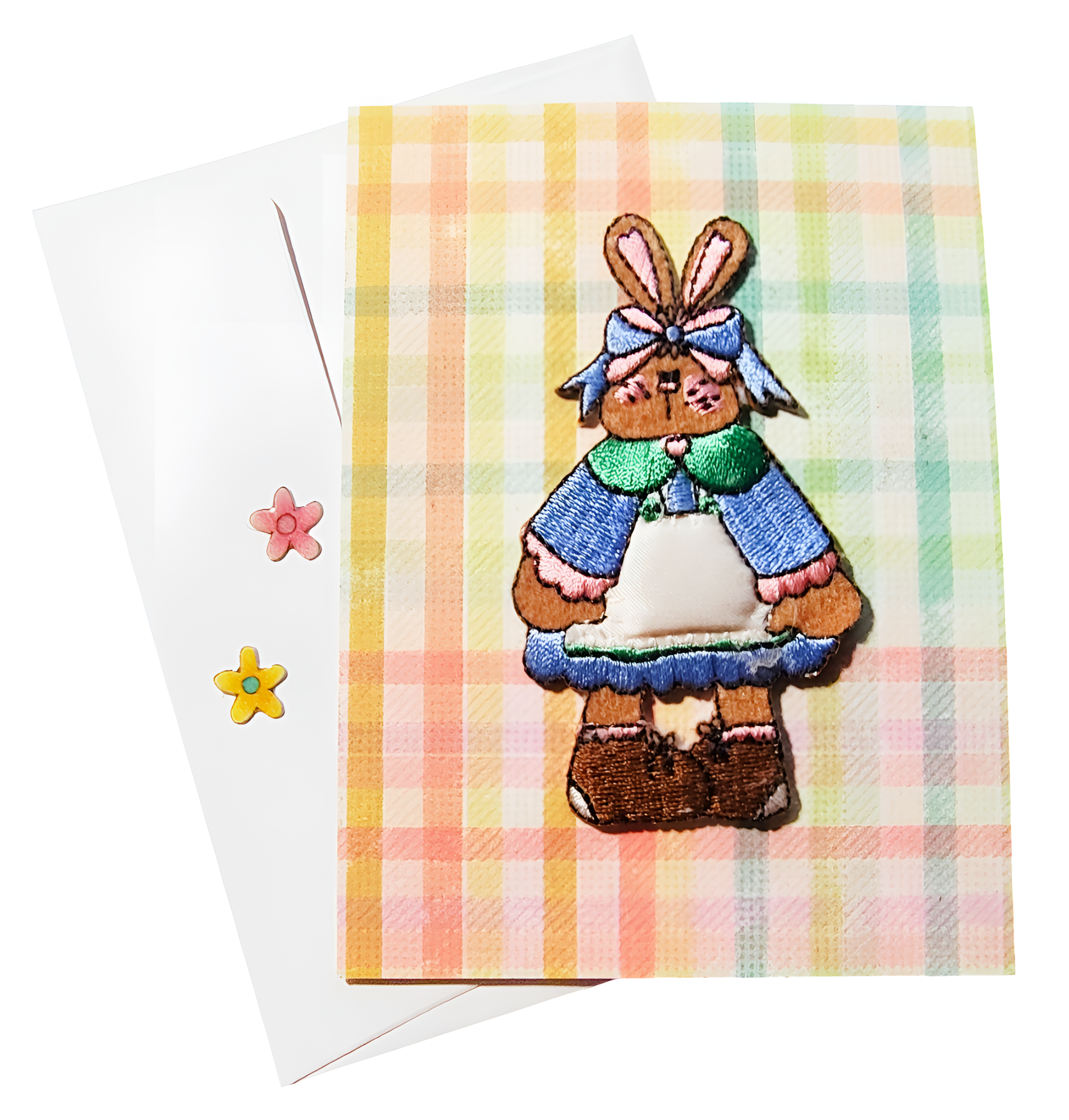 Handmade Bunny Girl Easter Card