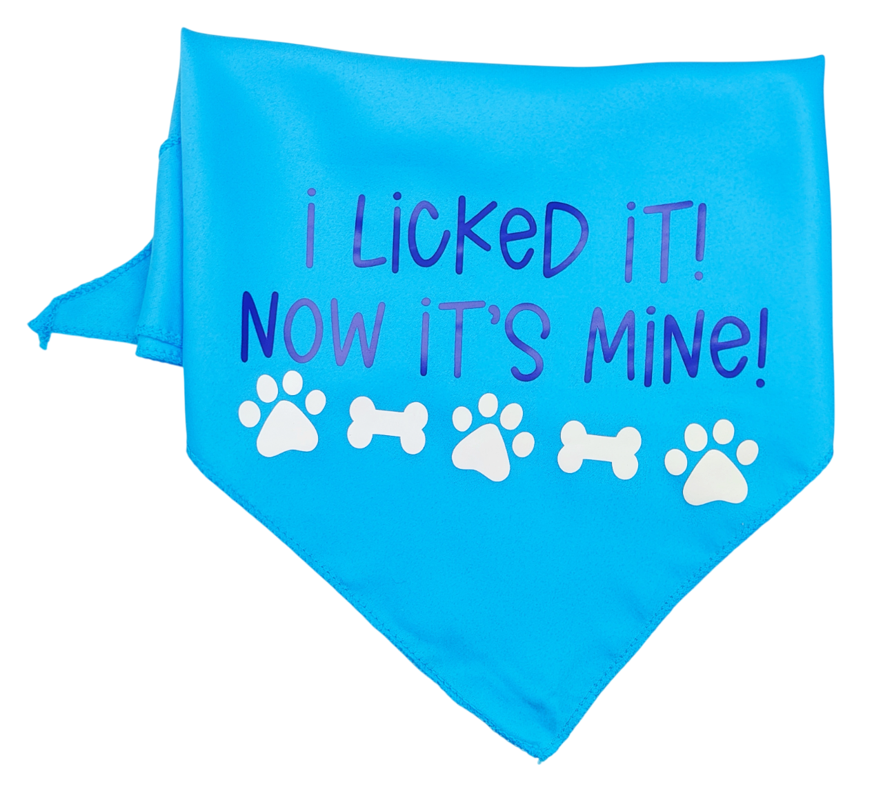 Medium I Licked It Now It's Mine Dog Bandana Scarf