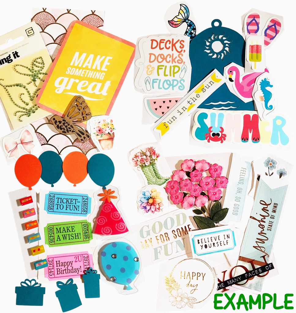 Scrapbooking, Junk Journal, Card Making, Paper Craft Grab Bag