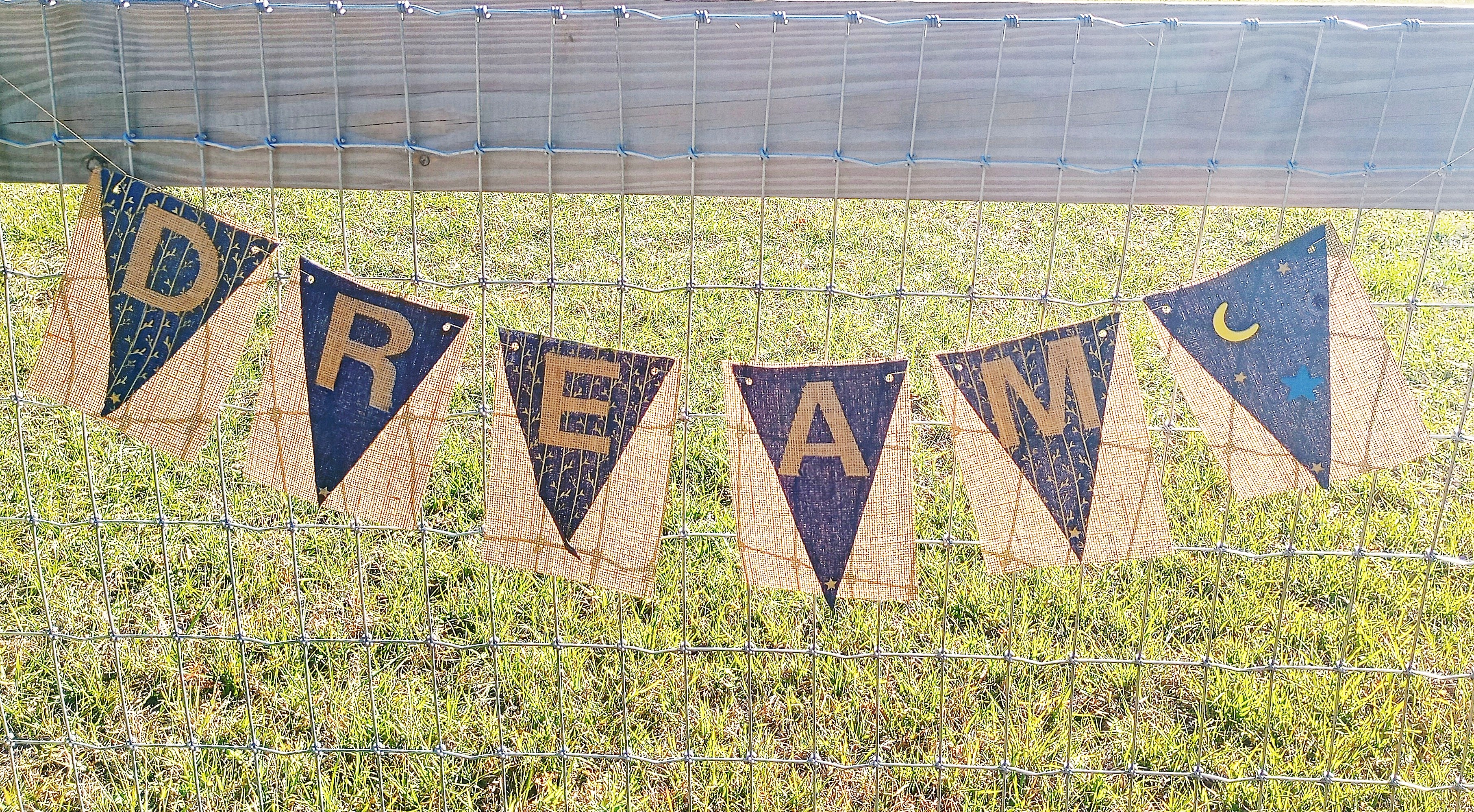 Dream Burlap Banner