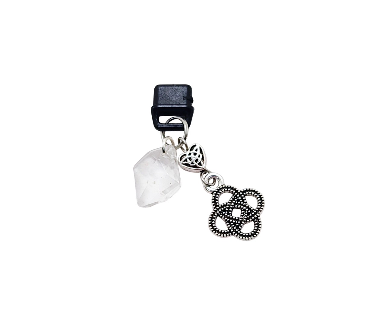 Celtic Knot Crystal Beaded Dust Plug Phone Charm