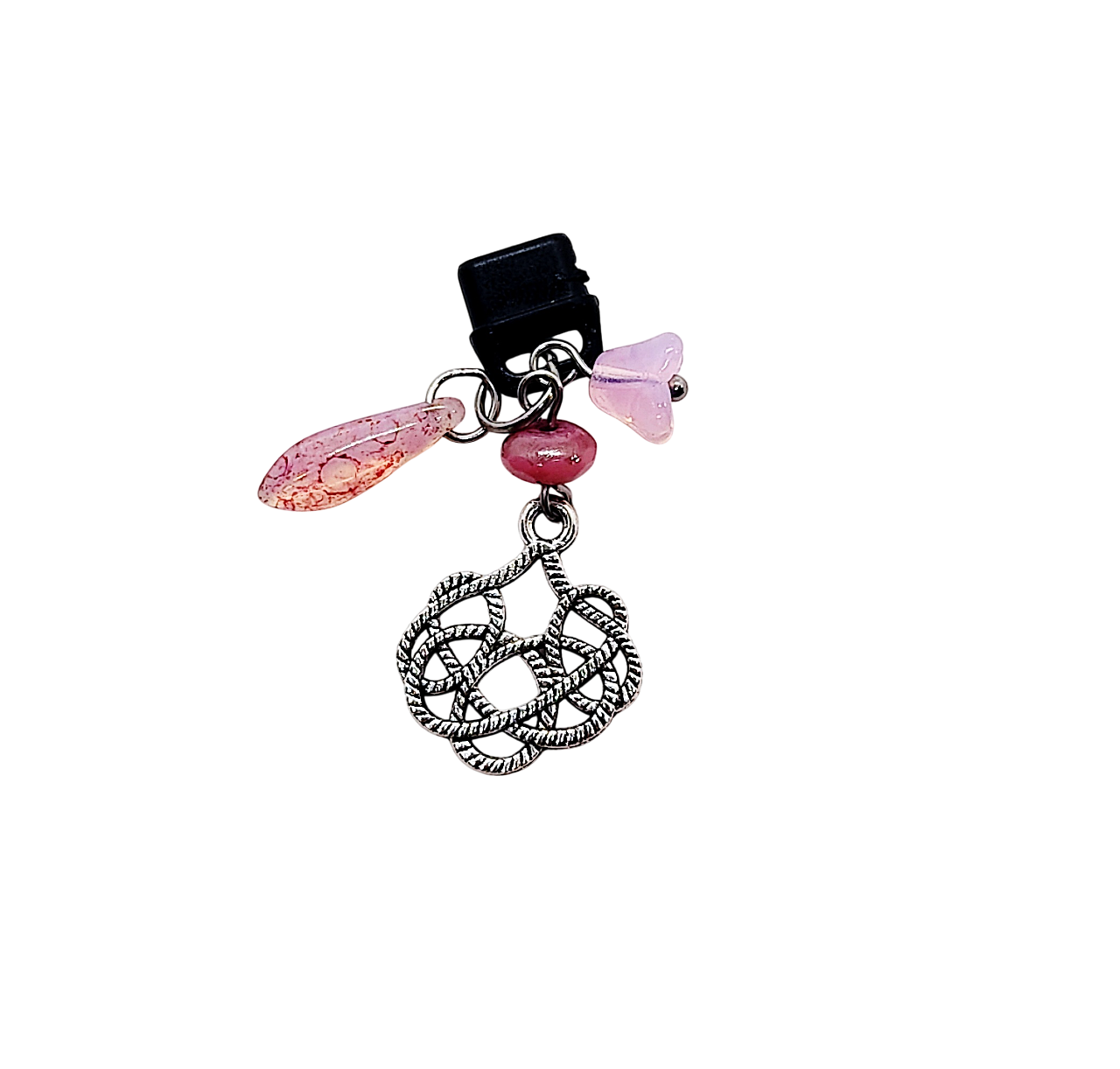 Celtic Knot Beaded Beaded Dust Plug Phone Charm
