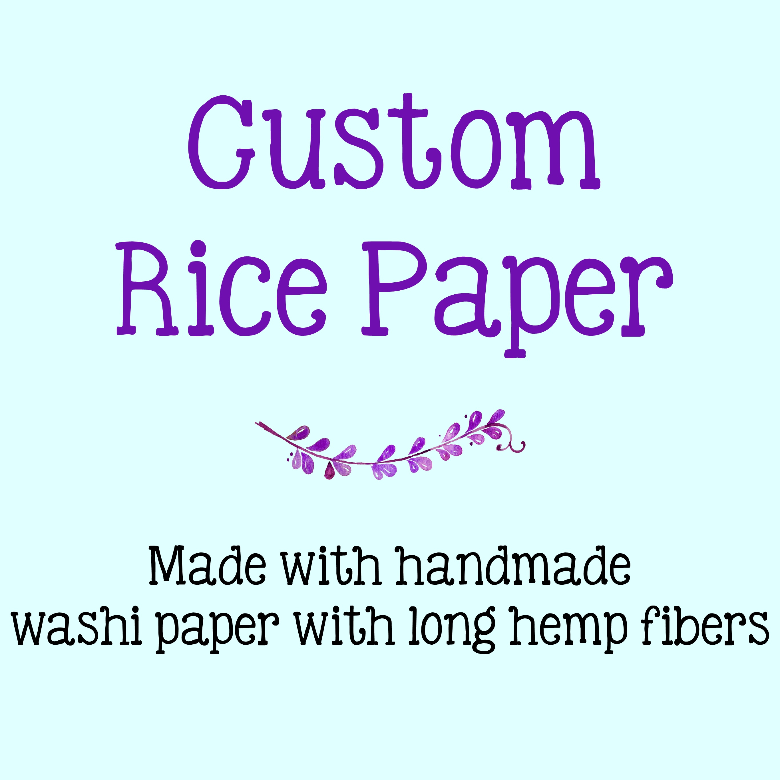 Custom Rice Paper For Decoupage - Free Shipping