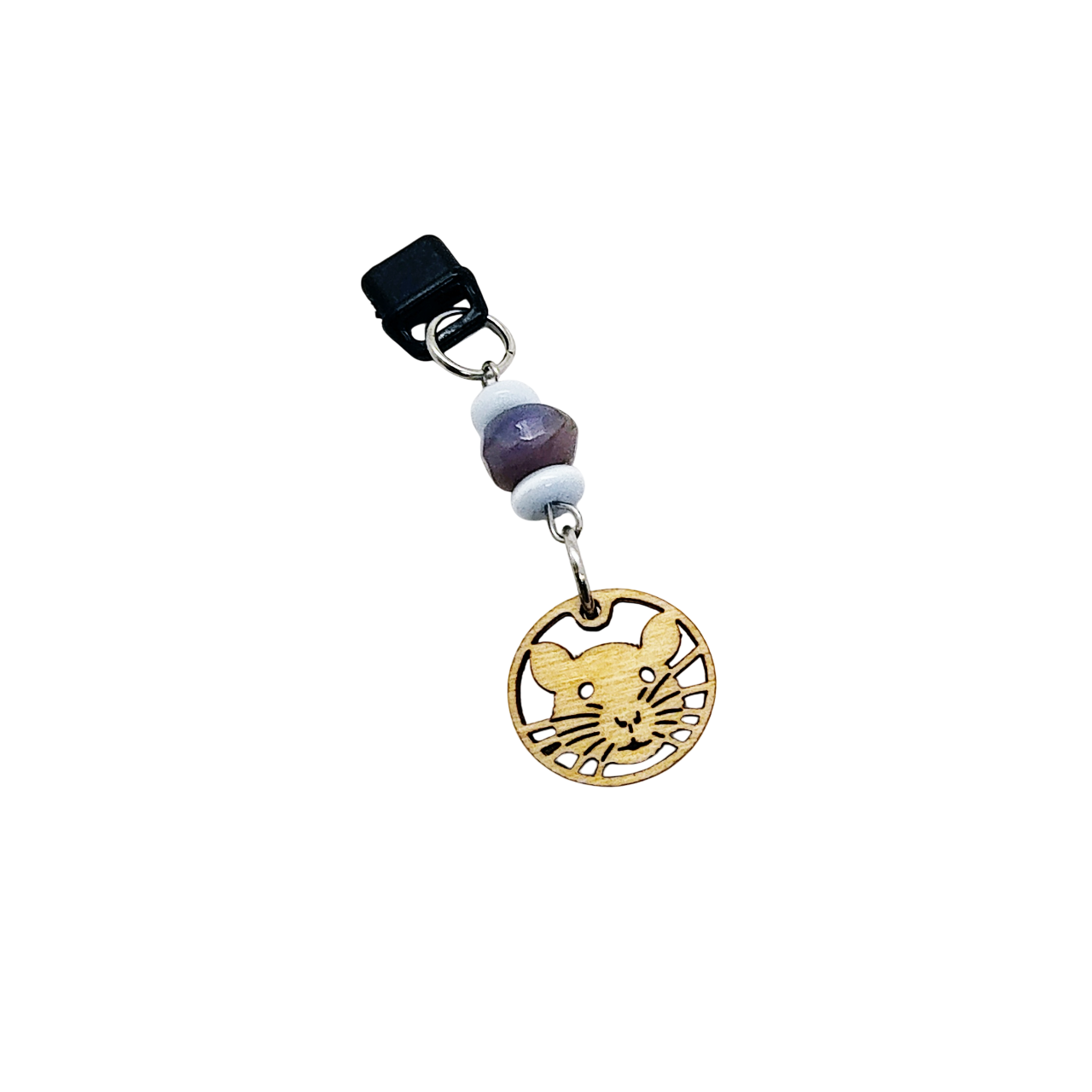 Cute Fancy Rat Beaded Dust Plug Phone Charm