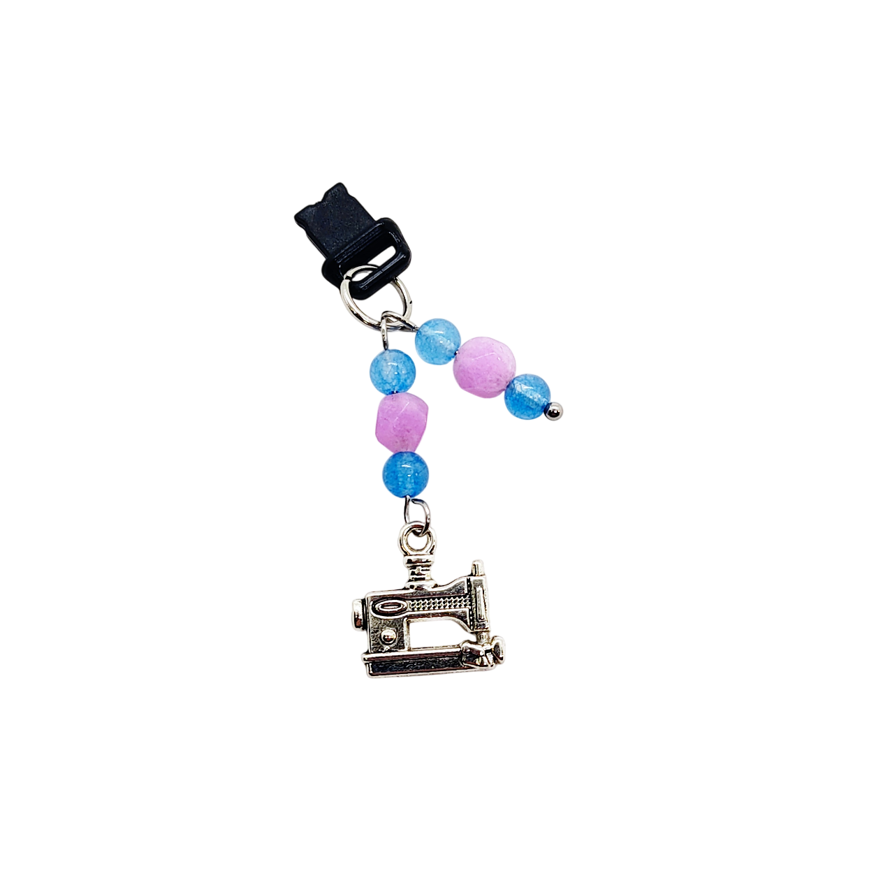 Sewing Machine Gemstone Beaded Dust Plug Phone Charm