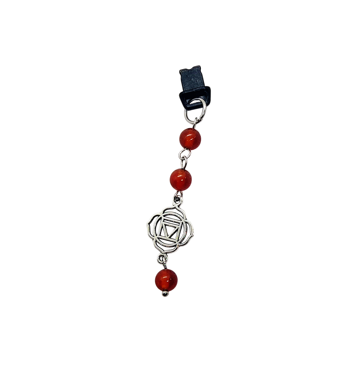 Root Chakra Gemstone Beaded Dust Plug Phone Charm