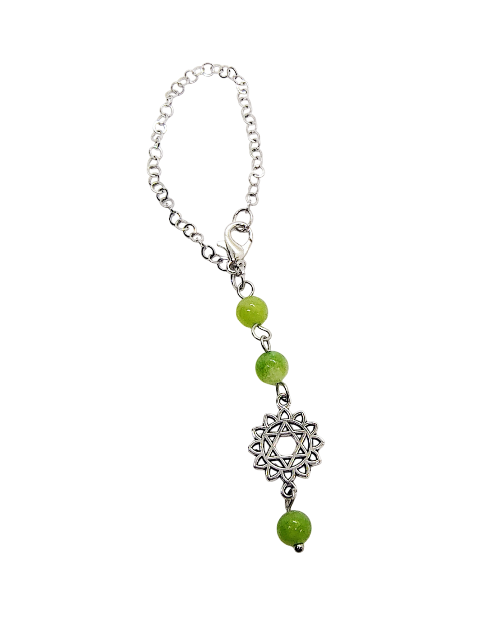 Heart Chakra Gemstone Beaded Cup Charm