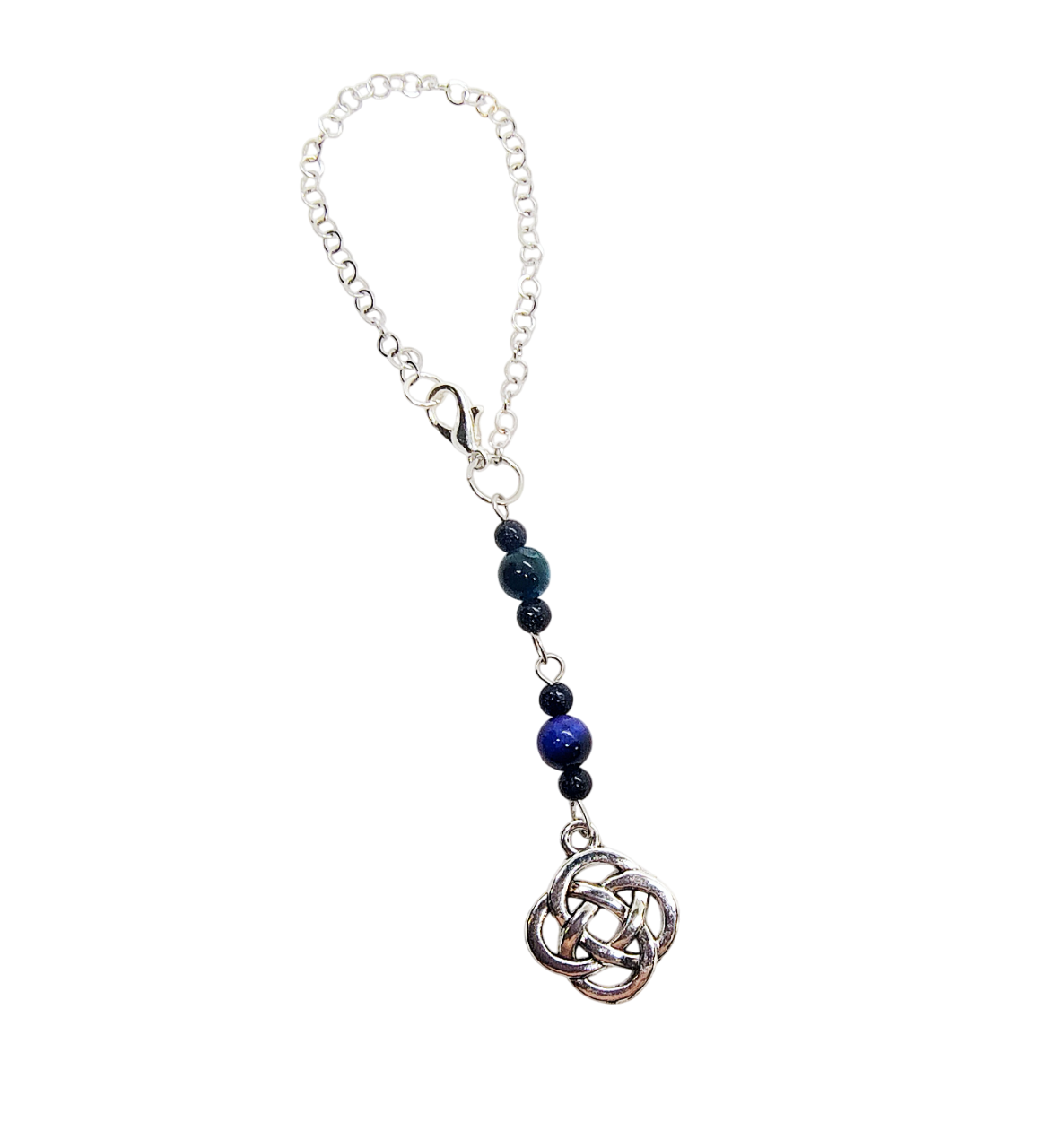 Celtic Knot Gemstone Beaded Cup Charm