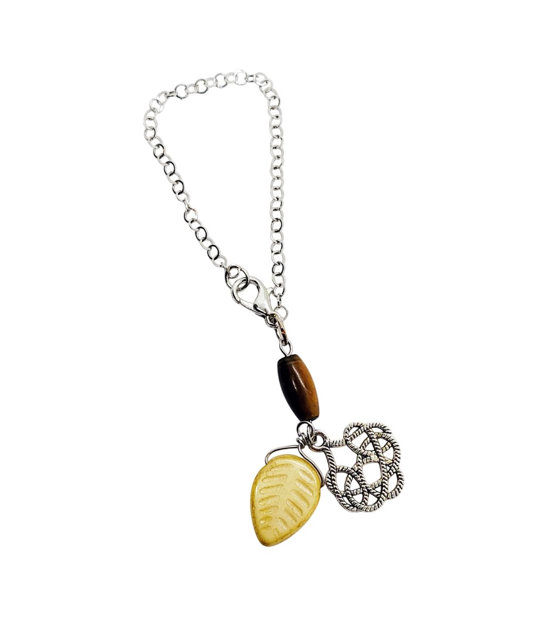Celtic Knot Gemstone Beaded Cup Charm
