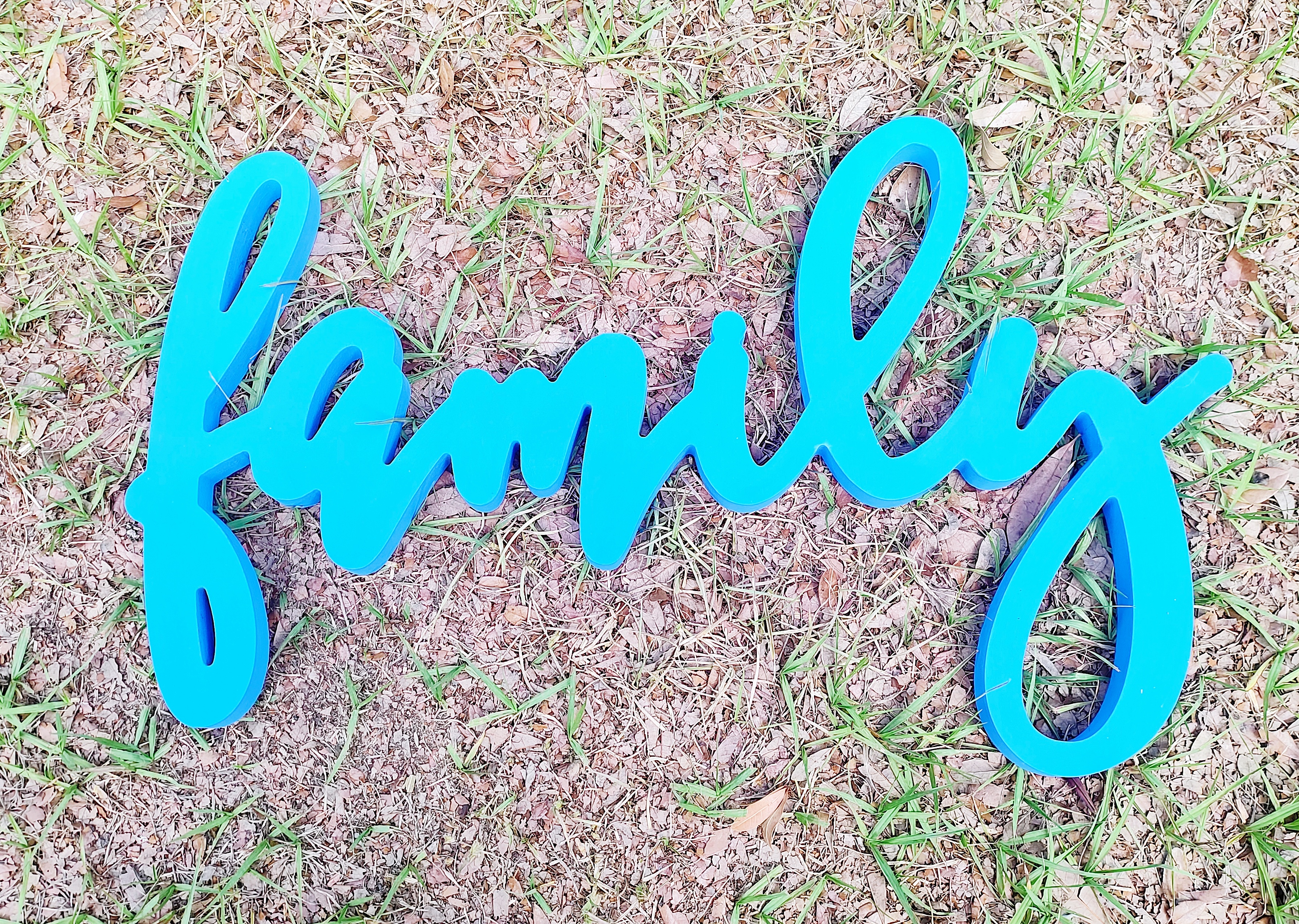 XL Wooden Family Wall Hanging