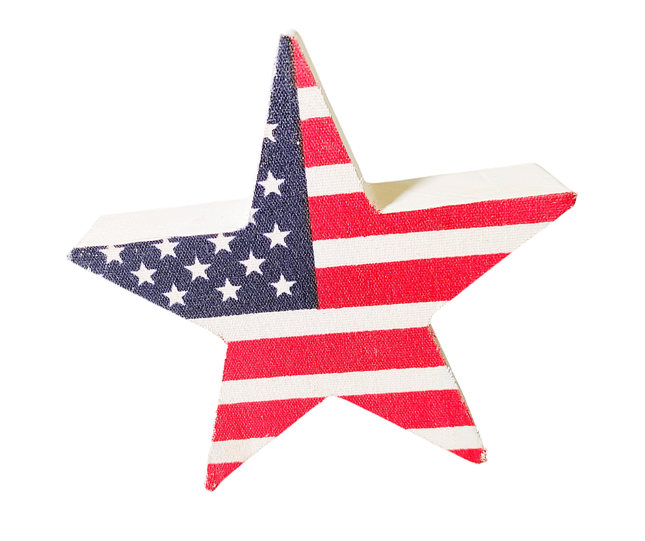 Patriotic Wooden Star Shelf Sitter