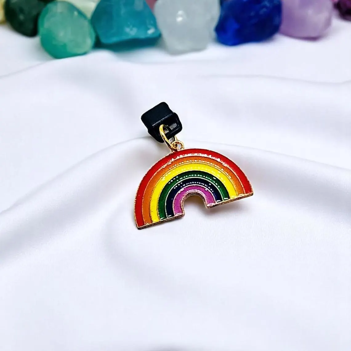 Rainbow Pride Dust Plug Phone Charm