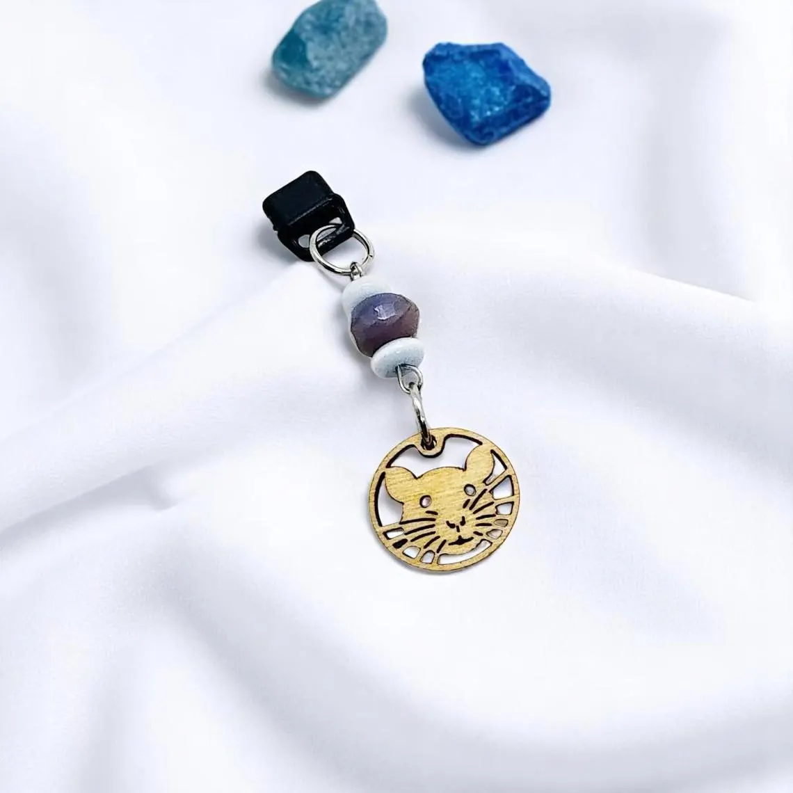 Cute Fancy Rat Beaded Dust Plug Phone Charm