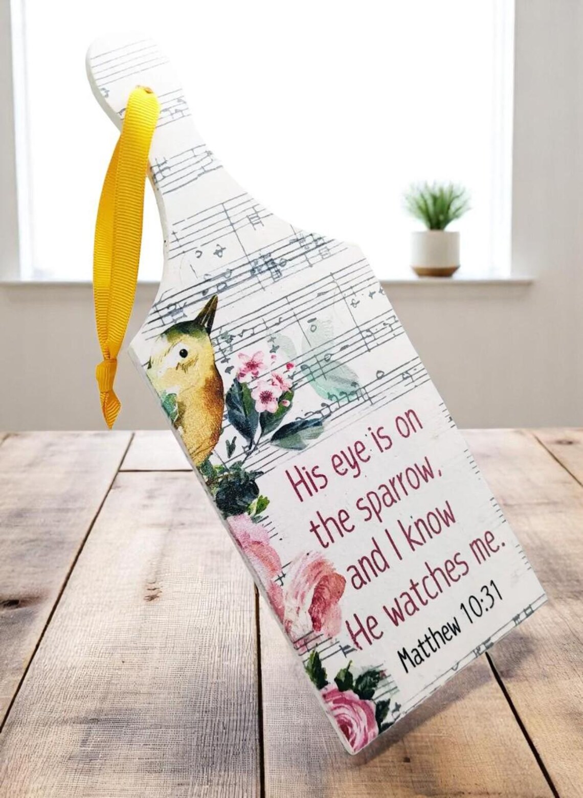 Wooden Scripture Cutting Board Sign Decor