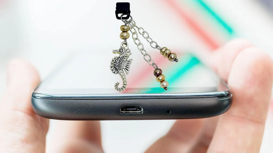 Summer Beach Theme Dust Plug Phone Charm