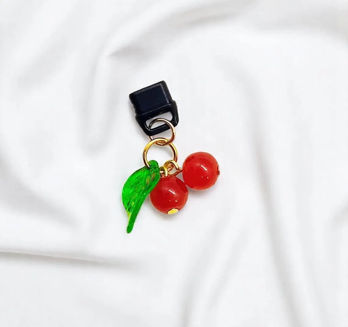 Fun Cherry Dust Plug Phone Charm
