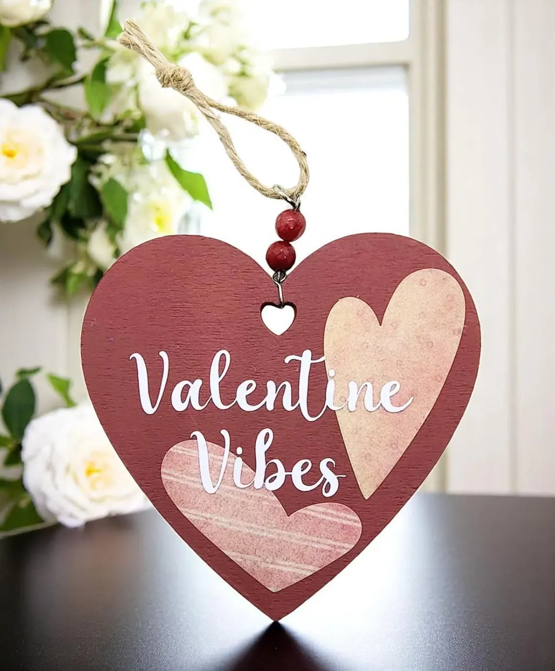 Pink Valentine Vibes Hanging Ornament Decoration 