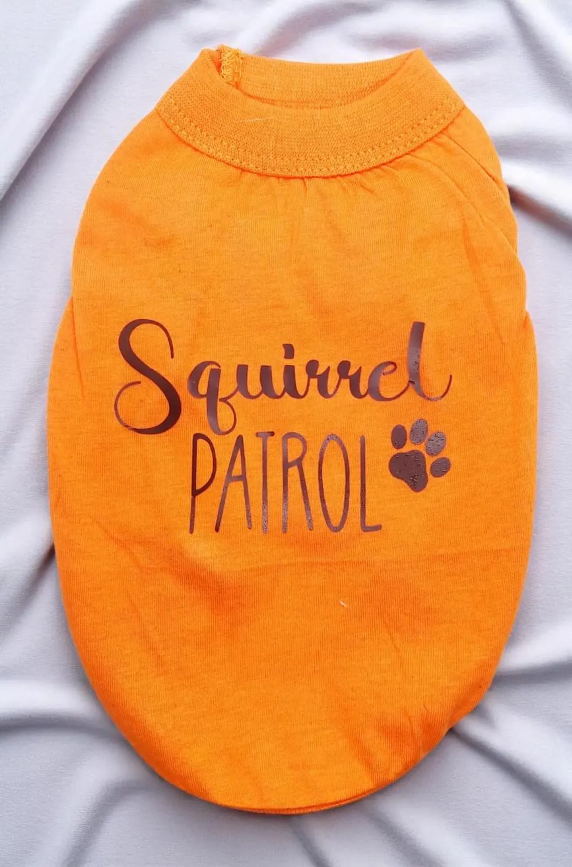 XX Small Orange Squirrel Patrol T-Shirt Sweater 